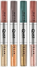 Fragrances, Perfumes, Cosmetics Liquid Eyeshadow 2in1 - Quiz Cosmetics Duo Glam And Matte Liquid Eye Shadows