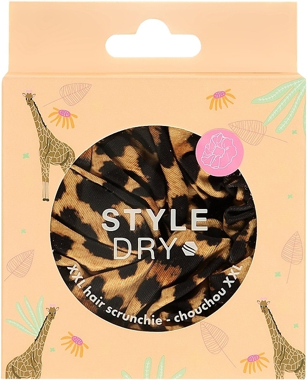 Leopard Hair Tie - Styledry XXL Scrunchie Safari State Of Mind — photo N2