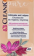 Fragrances, Perfumes, Cosmetics Intimate Hygiene Wet Wipes, 20 pcs - Cleanic Pure Intimate Wet Wipes