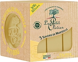 3 Traditional Glycerin Soaps - Le Petit Olivier 3 traditional Marseille soaps Glycerin — photo N2