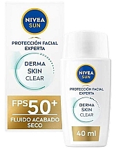 Sunscreen Face Fluid - NIVEA Sun Derma Skin Clear Fluido Solar Facial SPF50+ — photo N1