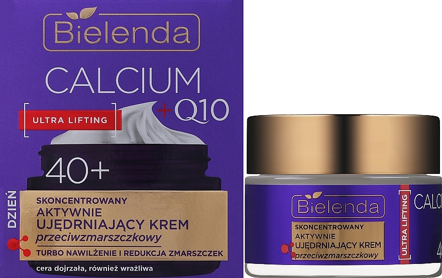 Anti-Wrinkle Firming Cream 40+ - Bielenda Calcium + Q10 — photo N2