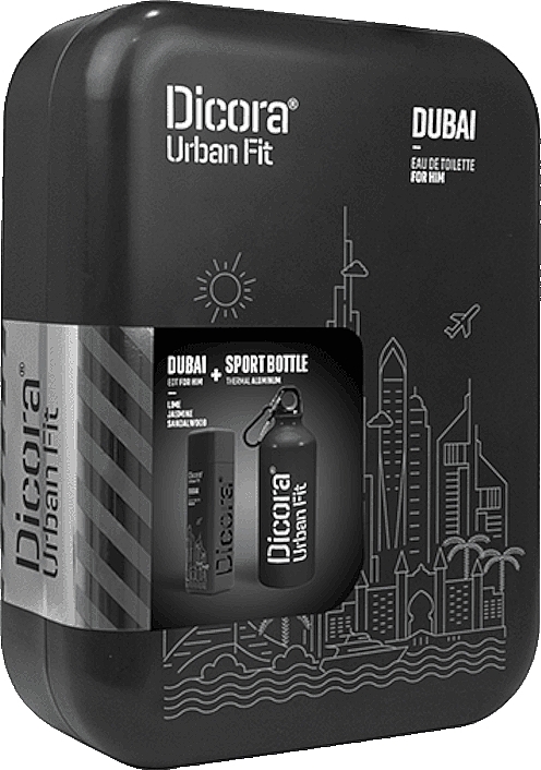 Dicora Urban Fit Dubai - Set (edt/100ml + bottle/1pc + box/1pc) — photo N1