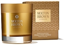 Fragrances, Perfumes, Cosmetics Molton Brown Mesmerising Oudh Accord & Gold Single Wick Candle - Scented Candle