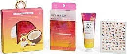 Fragrances, Perfumes, Cosmetics Foot Care Set - Voesh Coco Colada Duo with Nail Stickers