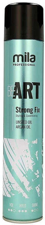 Hair Spray - Mila Professional BeART Strong Fix Hair Spray Extra Strong — photo N1