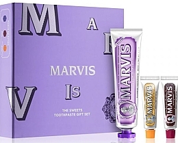 Fragrances, Perfumes, Cosmetics Set - Marvis The Sweets Toothpaste Gift Set (toothpaste/85ml + toothpaste/2x10ml)