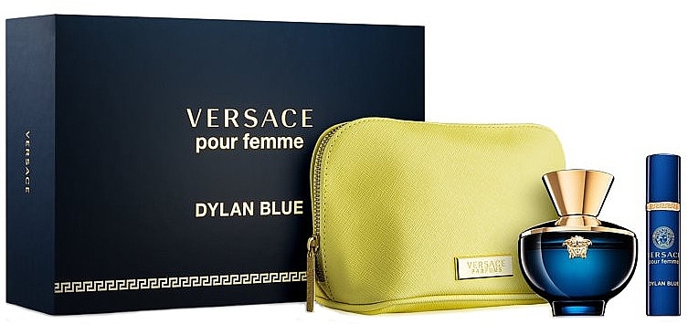 Versace Pour Femme Dylan Blue - Set (edp/100ml + edp/10ml + pouch) — photo N1