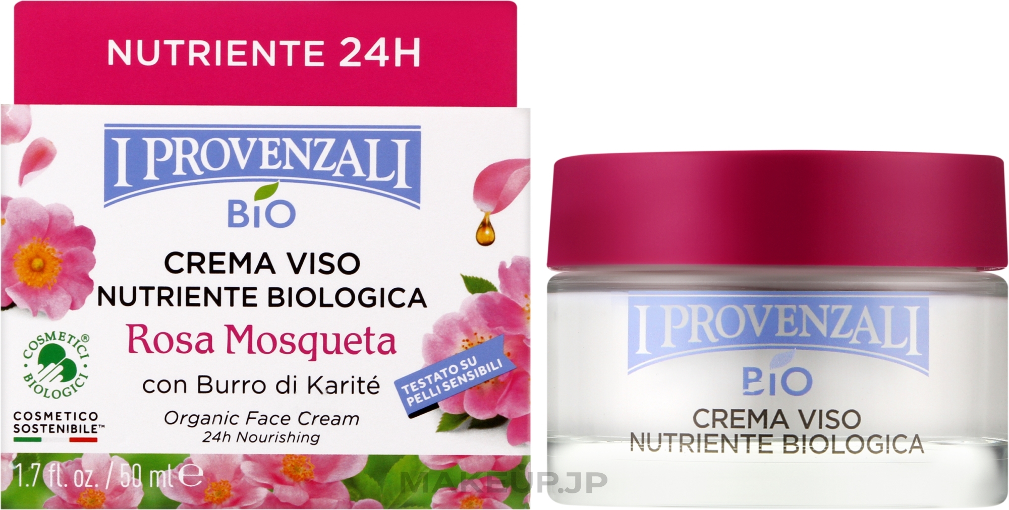 Nourishing Face Cream - I Provenzali Rosa Mosqueta Organic Face Cream 24H — photo 50 ml