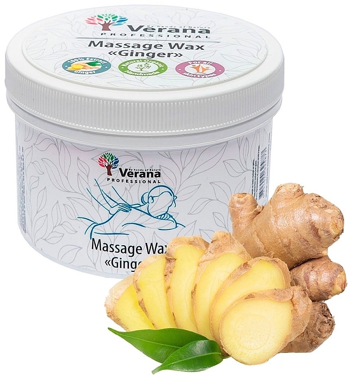 Ginger Massage Wax - Verana Massage Wax Ginger — photo N3