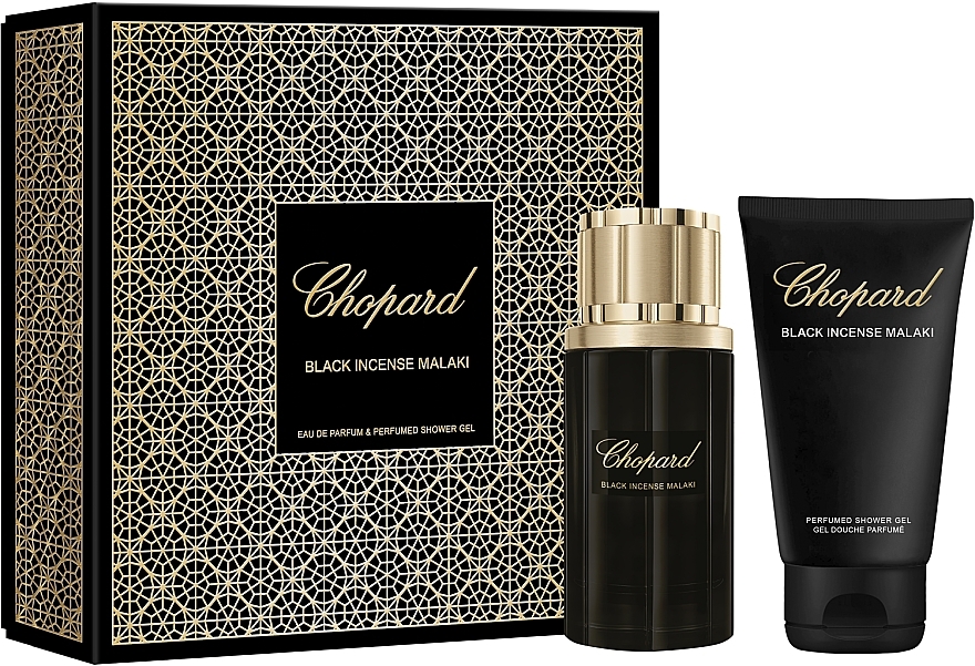 Chopard Black Incense Malaki - Set (edp/80ml+sh/gel/150ml) — photo N1