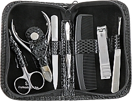 Manicure Set, 7 tools, black, 77201AI - SPL — photo N2