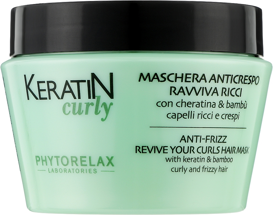 Curly Hair Mask - Phytorelax Laboratories Keratin Curly Anti-Frizz Revive Your Curls Hair Mask — photo N1