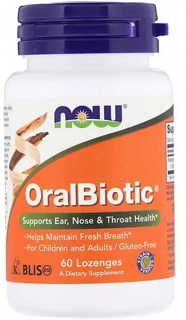 Oral Probiotics - Now Foods OralBiotic Supports Ear, Nose And Health — photo N1