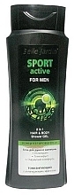 Fragrances, Perfumes, Cosmetics 2-in-1 Shower Gel-Shampoo - Belle Jardin For Men Sport Active