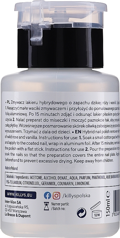 Hydrid Polish Remover - Killys Hybrid Nail Polish Remover — photo N2