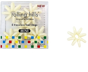 Hair Rings, beige - Rolling Hills Traceless Hair Rings Mini Beige — photo N1