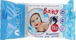 Baby Wet Wipes, 15 pcs - Air Dream Baby Aloe Vera — photo N1