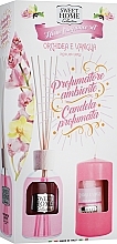 Fragrances, Perfumes, Cosmetics Set - Sweet Home Collection Orchid & Vanilla (diffuser/100ml + candle/135g)