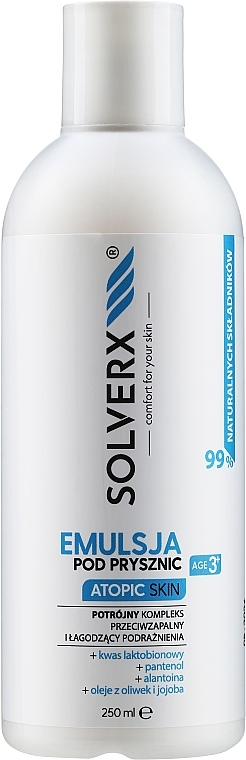 Shower Emulsion - Solverx Atopic Skin Shower Emulsion — photo N1