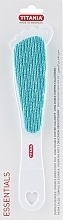 Fragrances, Perfumes, Cosmetics Double-Sided Foot File with Abrasive & Pumice, turquoise - Titania