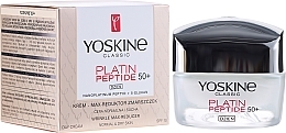 Fragrances, Perfumes, Cosmetics Day Cream for Normal and Combination Skin - Yoskine Classic Platin Peptide Face Cream 50+