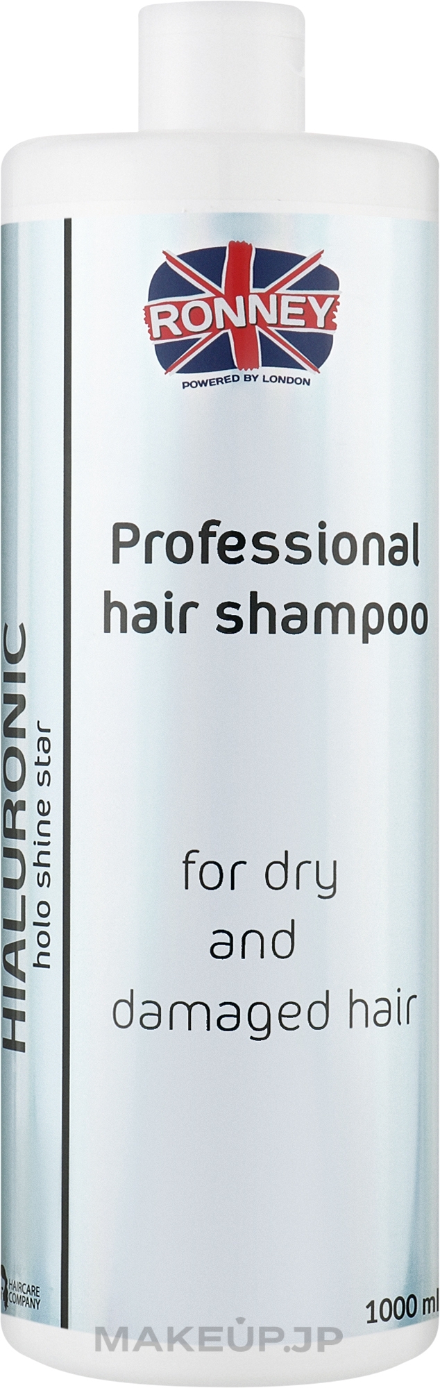 Moisturizing Hyaluronic Acid Shampoo for Dry & Damaged Hair - Ronney Professional Holo Shine Star Hialuronic Shampoo — photo 1000 ml