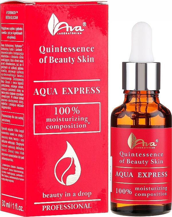 Face Serum - Ava Laboratorium Quintessence Of Beauty Aqua Express Serum — photo N1