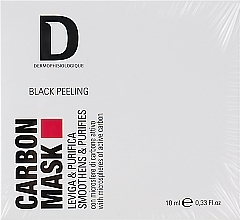 Fragrances, Perfumes, Cosmetics Carbon Face Mask - Dermophisiologique Black Peeling Carbon Mask (mini size)