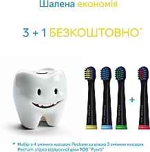 Kids Electric Toothbrush Heads, black - Pecham — photo N5