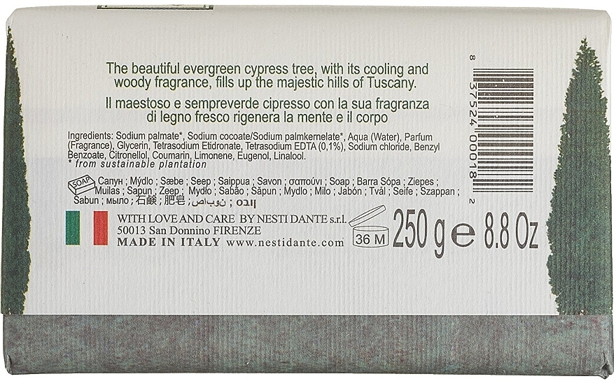 Soap "Cypress" - Nesti Dante Dei Colli Fiorentini Cypress Tree Soap — photo N2