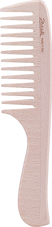 Wide-Tooth Comb with Beech Wood Handle - Janeke — photo N1