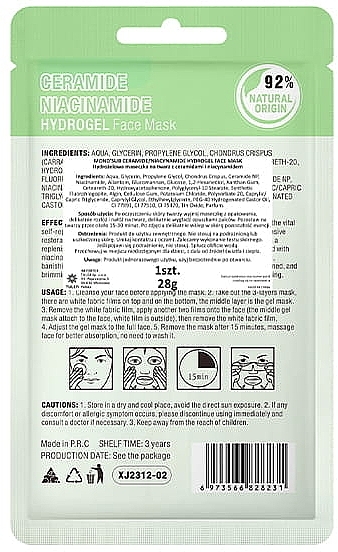 Sheet Face Mask - Mond'Sub Ceramide Niaciamide Hydrogel Face Mask	 — photo N2