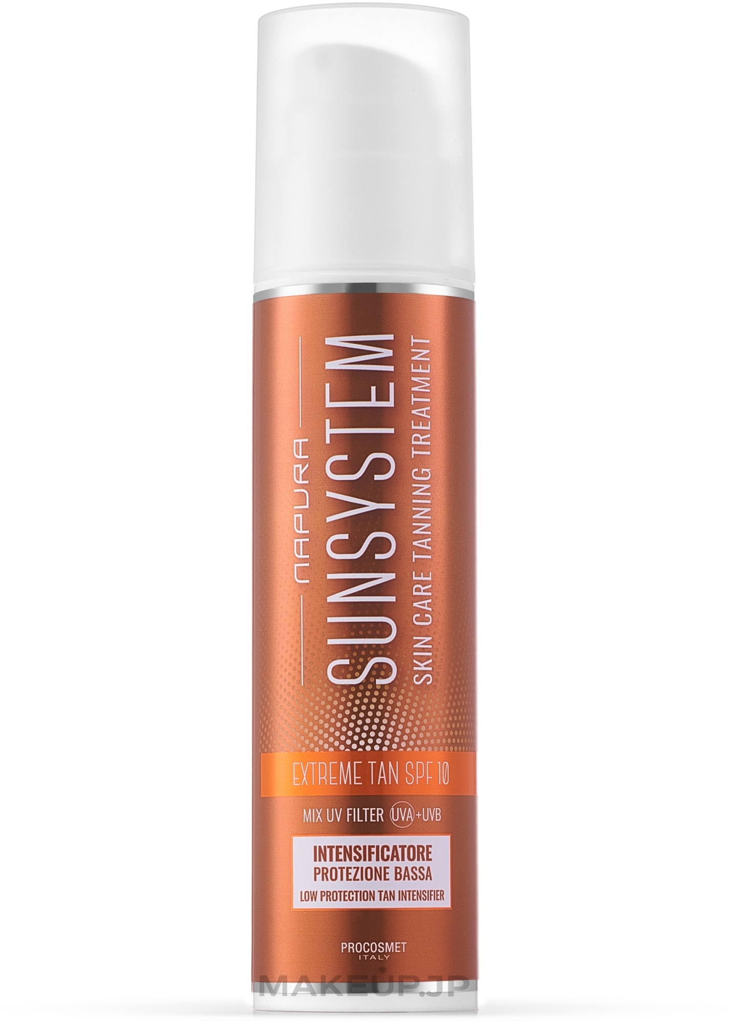 Tan Boosting Cream Gel SPF10 - Napura Sun System Extreme Tan SPF 10 — photo 200 ml