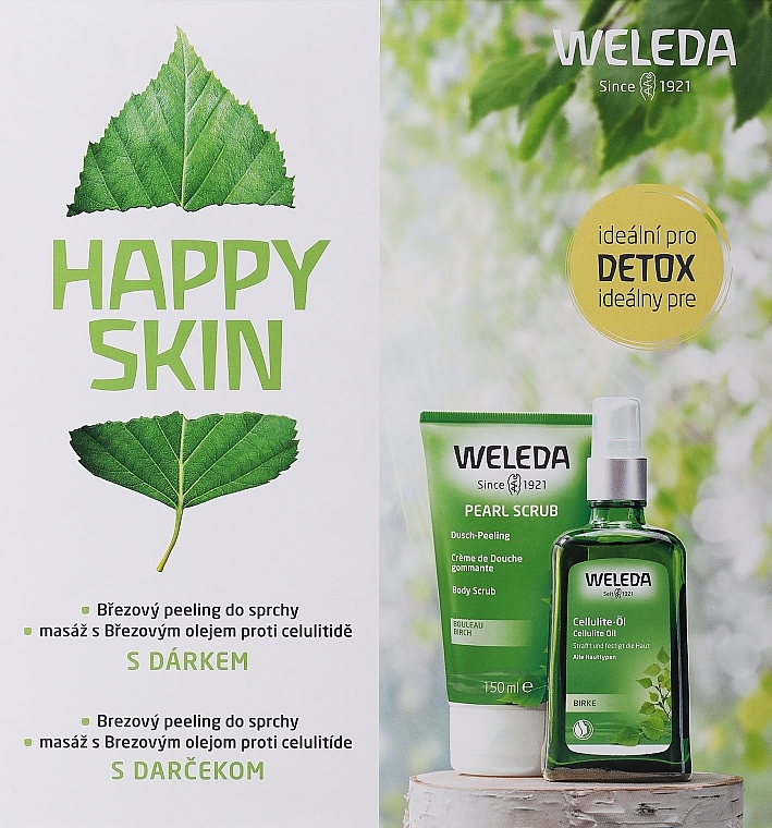 Set - Weleda Happy Skin (b/peel/150ml + b/oil/100ml + towel) — photo N2