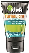 Fragrances, Perfumes, Cosmetics Cleansing Face Foam - Garnier Men Turbo Light Oil Control Cooling Foam