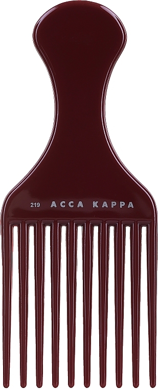 Comb 219, cherry - Acca Kappa Pettine Afro Basic — photo N1