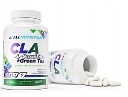 Body Shaping Food Supplement - AllNutrition CLA + L-Carnitine + Green Tea — photo N2