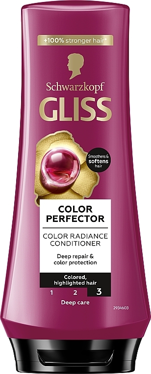 Conditioner for Colored & Highlighted Hair - Gliss Kur Ultimate Color Balsam — photo N2