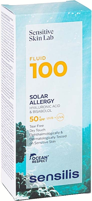 Sunscreen Face Fluid - Sensilis Fluid 100 Solar Allergy SPF50+ — photo N2