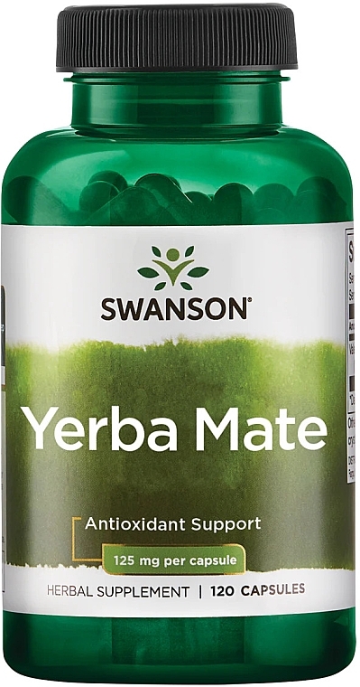 Yerba Mate Dietary Supplement, 125 mg - Swanson Yerba Mate — photo N1