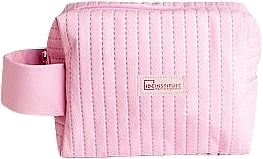 Cosmetic Bag 17x18x6.5 cm, pink - Idc Institute Handle Travel Bag — photo N1