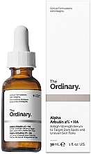 Fragrances, Perfumes, Cosmetics Highly-Effective Anti-Pigmentation Serum - The Ordinary Alpha Arbutin 2% + HA