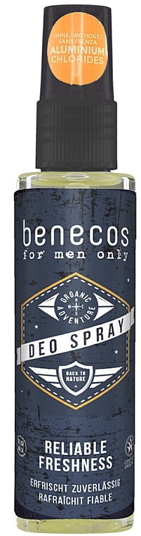 Deodorant Spray - Benecos For Men Only Deo Spray — photo N1