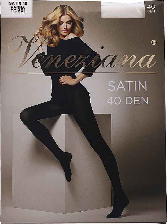 Women's Tights "Satin", 40 Den, panna - Veneziana — photo N1