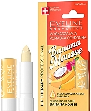 Fragrances, Perfumes, Cosmetics Lip Balm "Banana Mousse" - Eveline Cosmetics Lip Therapy Smoothing Balm Banana Mousse