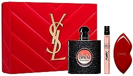 Fragrances, Perfumes, Cosmetics Set (edp/50 ml + edp/mini/10 ml + mirror/1 pc) - Yves Saint Laurent Black Opium