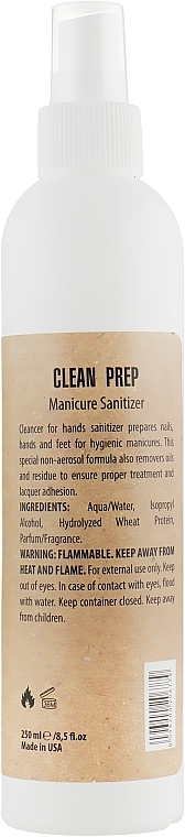 Nail Degreaser - NUB Clean Prep Manicure Sanitizer — photo N2