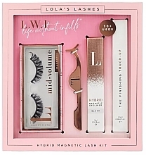 Fragrances, Perfumes, Cosmetics Lola's Lashes Icons Only Hybrid Magnetic Eyelash Kit (eyeliner/3ml + remover/2.5ml + eyelashes/2pcs + applicator) - Set