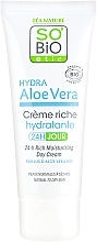 Face Cream - So'Bio Etic Hydra AloeVera 24-h Rich Moisturising Day Cream — photo N2